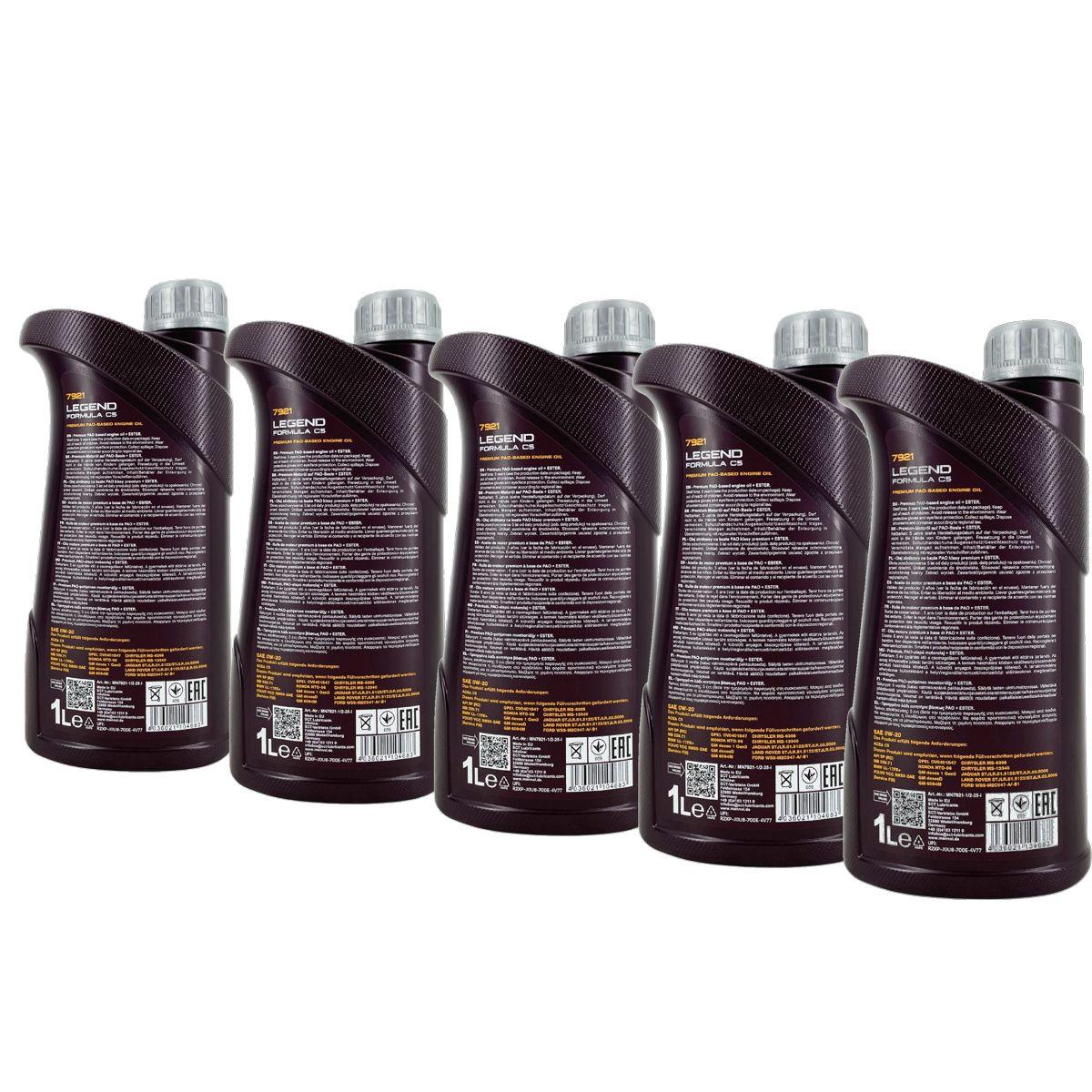 Mannol Legend Formula C5 0W-20 5x1 Liter