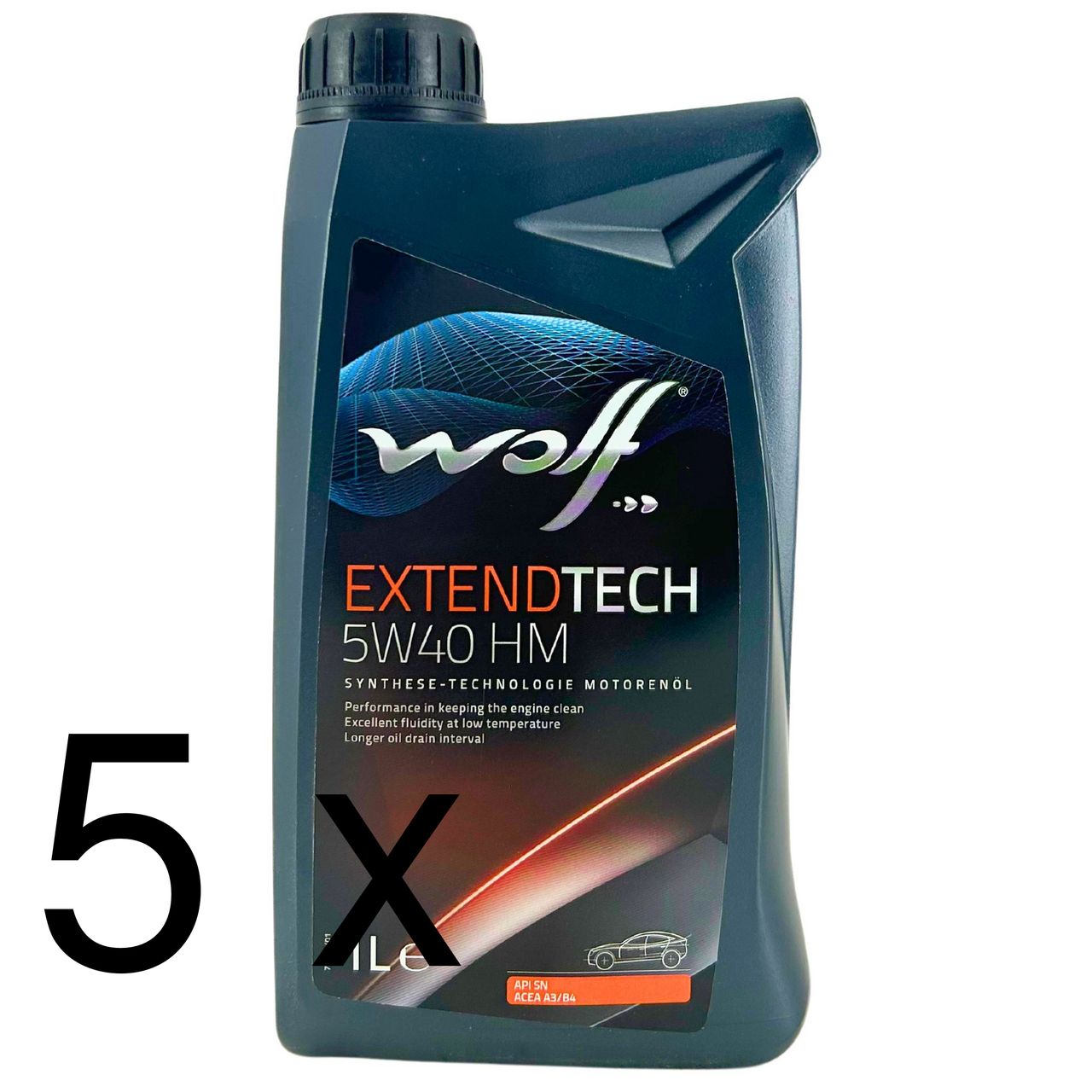 Wolf ExtendTech 5W-40 HM 5x1 Liter