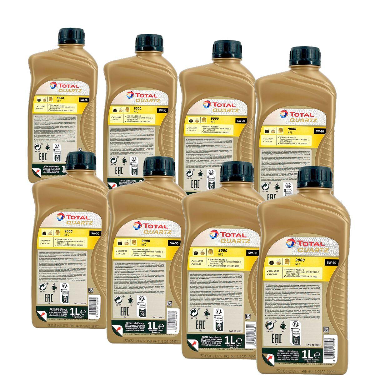 Total Quartz 9000 NFC 5W-30 8x1 Liter