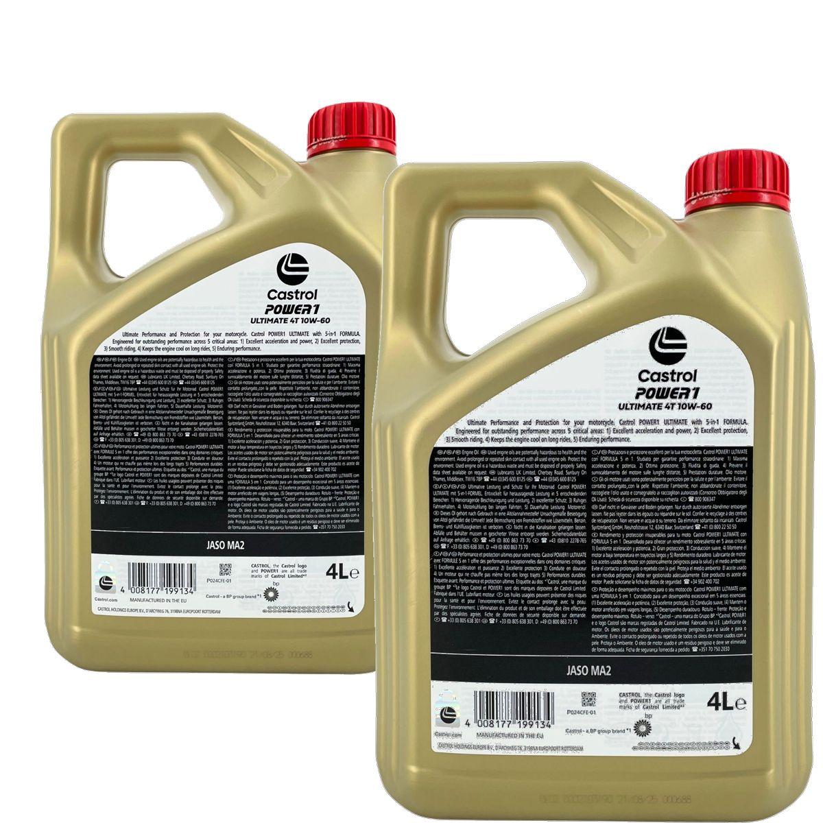 Castrol Power 1 Ultimate 4T 10W-60 2x4 Liter