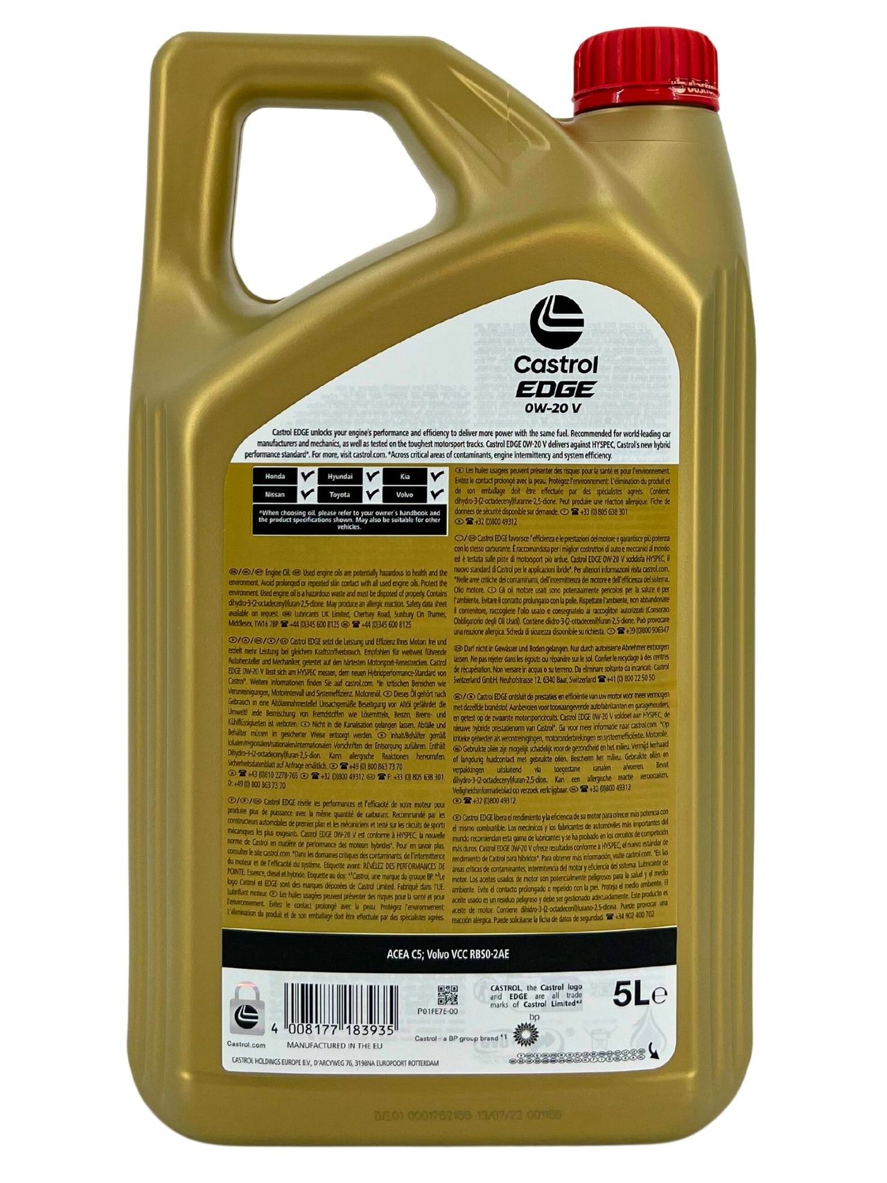 Castrol Edge 0W-20 V 5 Liter