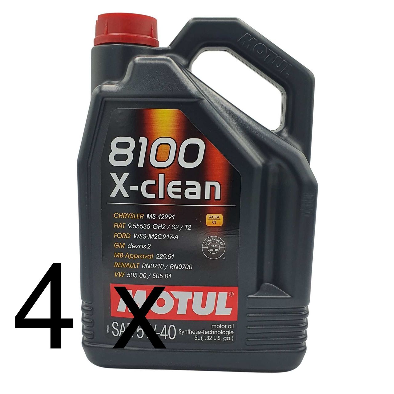 Motul 8100 X-clean 5W-40 4x5 Liter