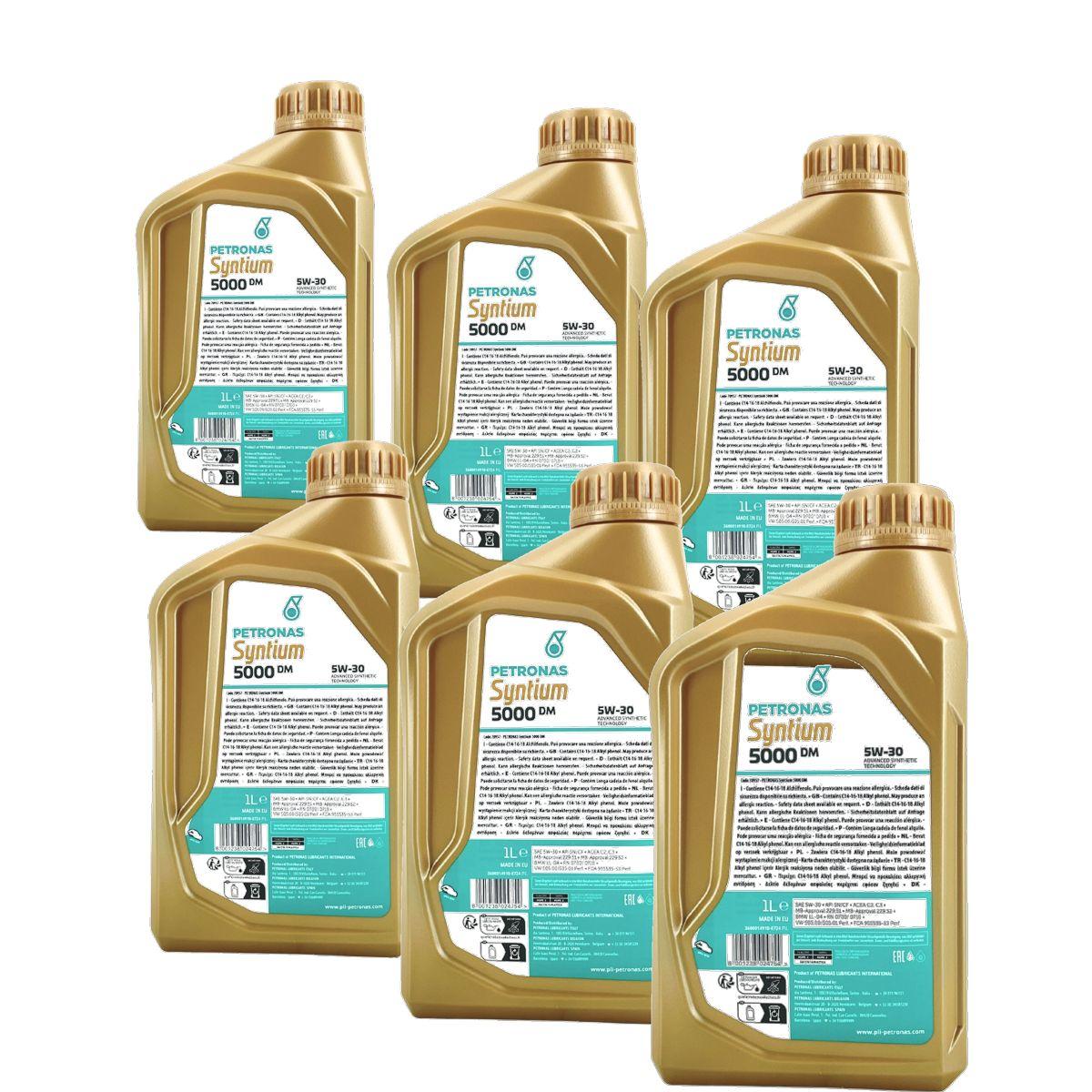 Petronas Syntium 5000 DM 5W-30 SN 6x1 Liter