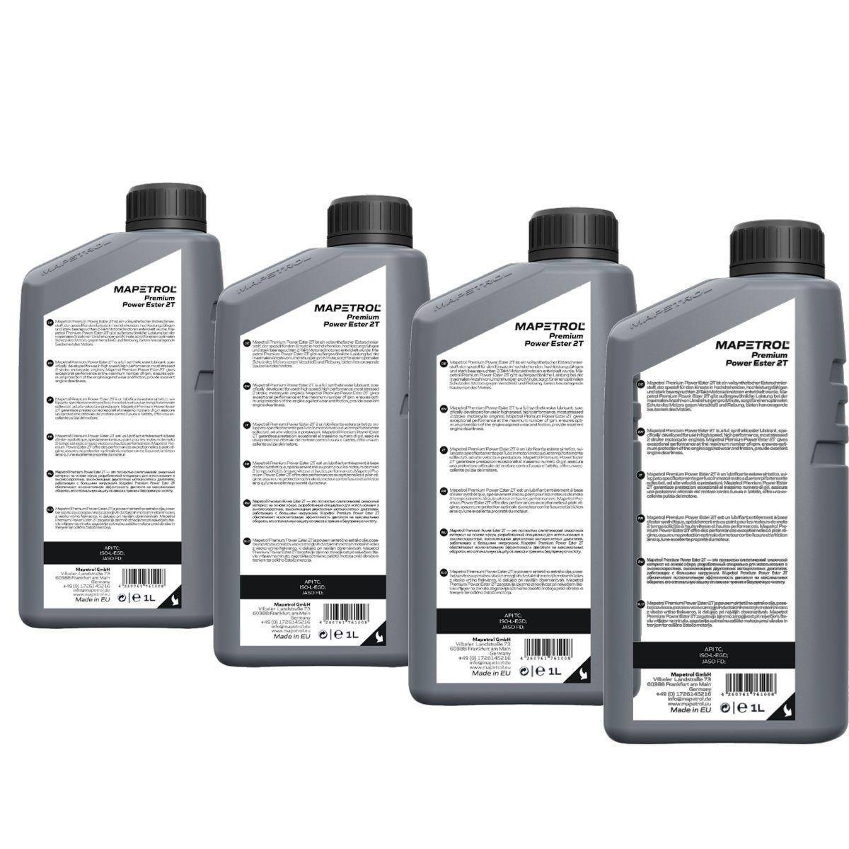 Mapetrol Premium Power Ester 2T 4x1 Liter