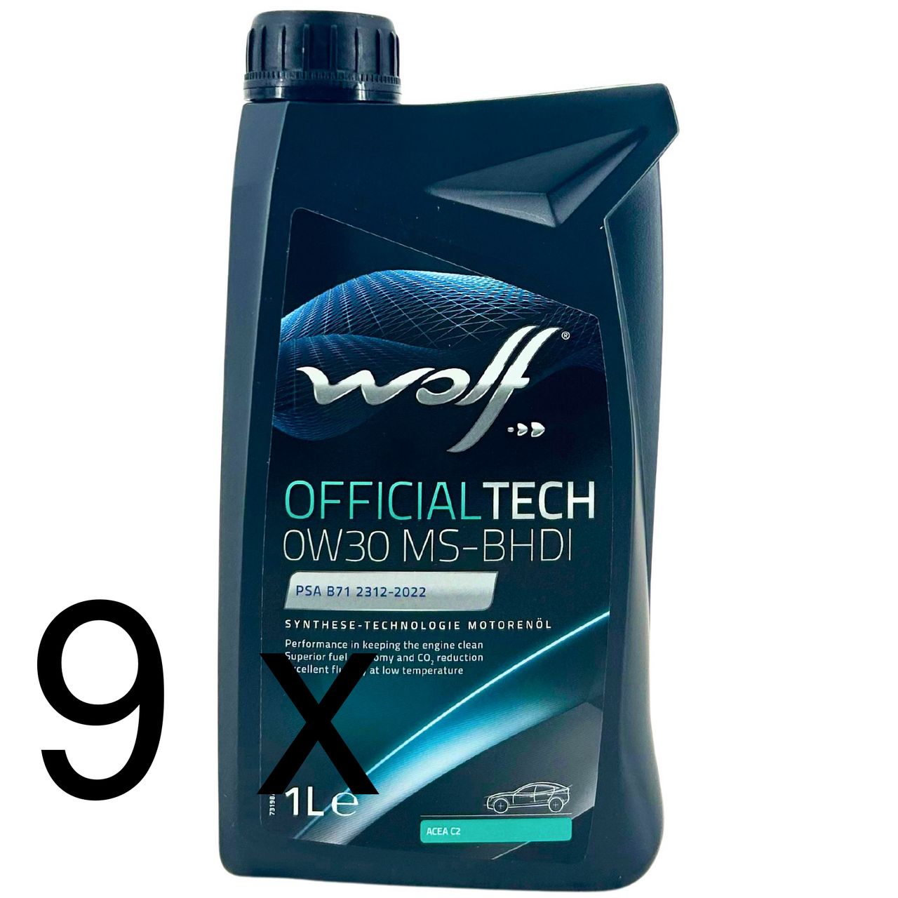 Wolf OfficialTech 0W-30 MS-BHDI 9x1 Liter