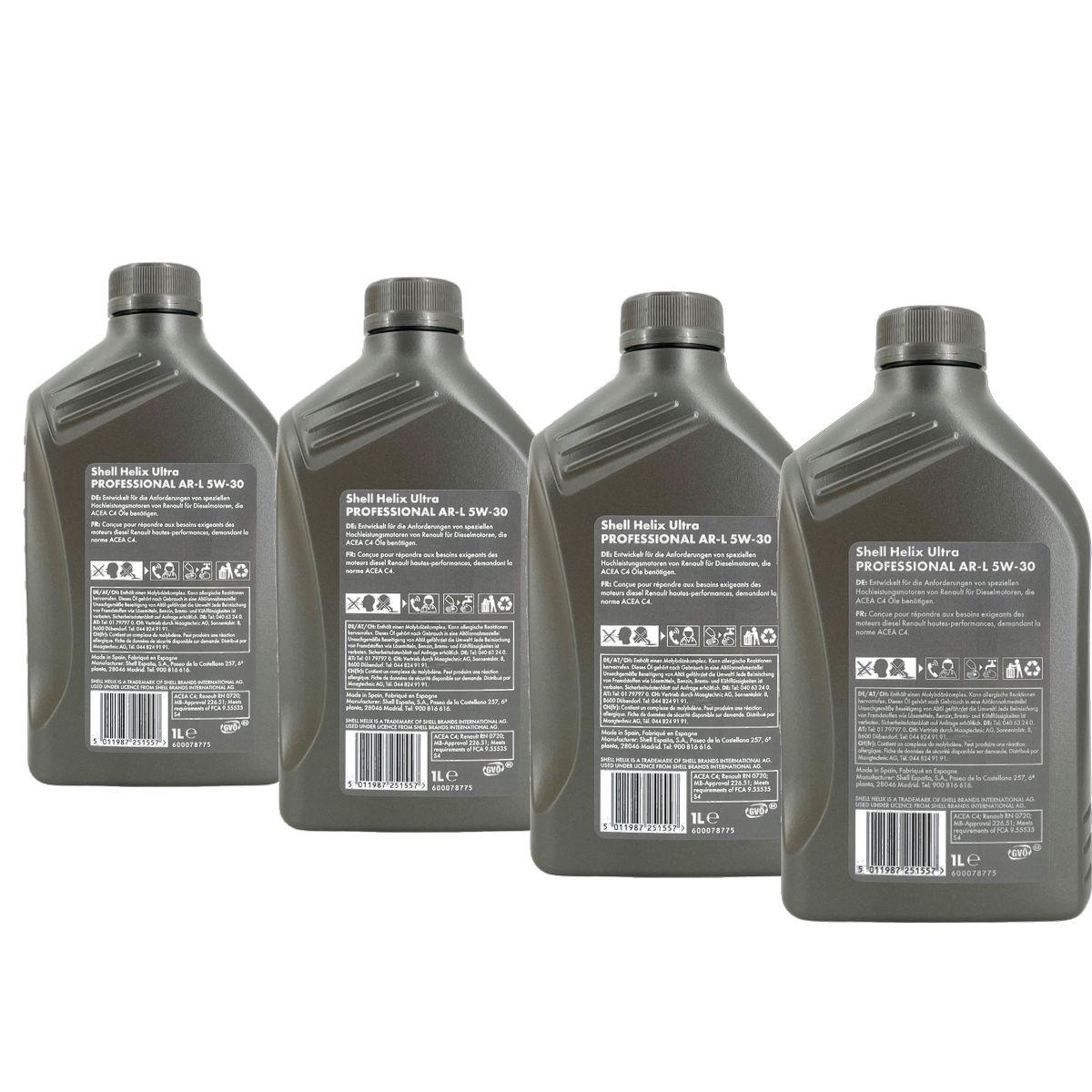 Shell Helix Ultra Professional AR-L 5W-30 4x1 Liter