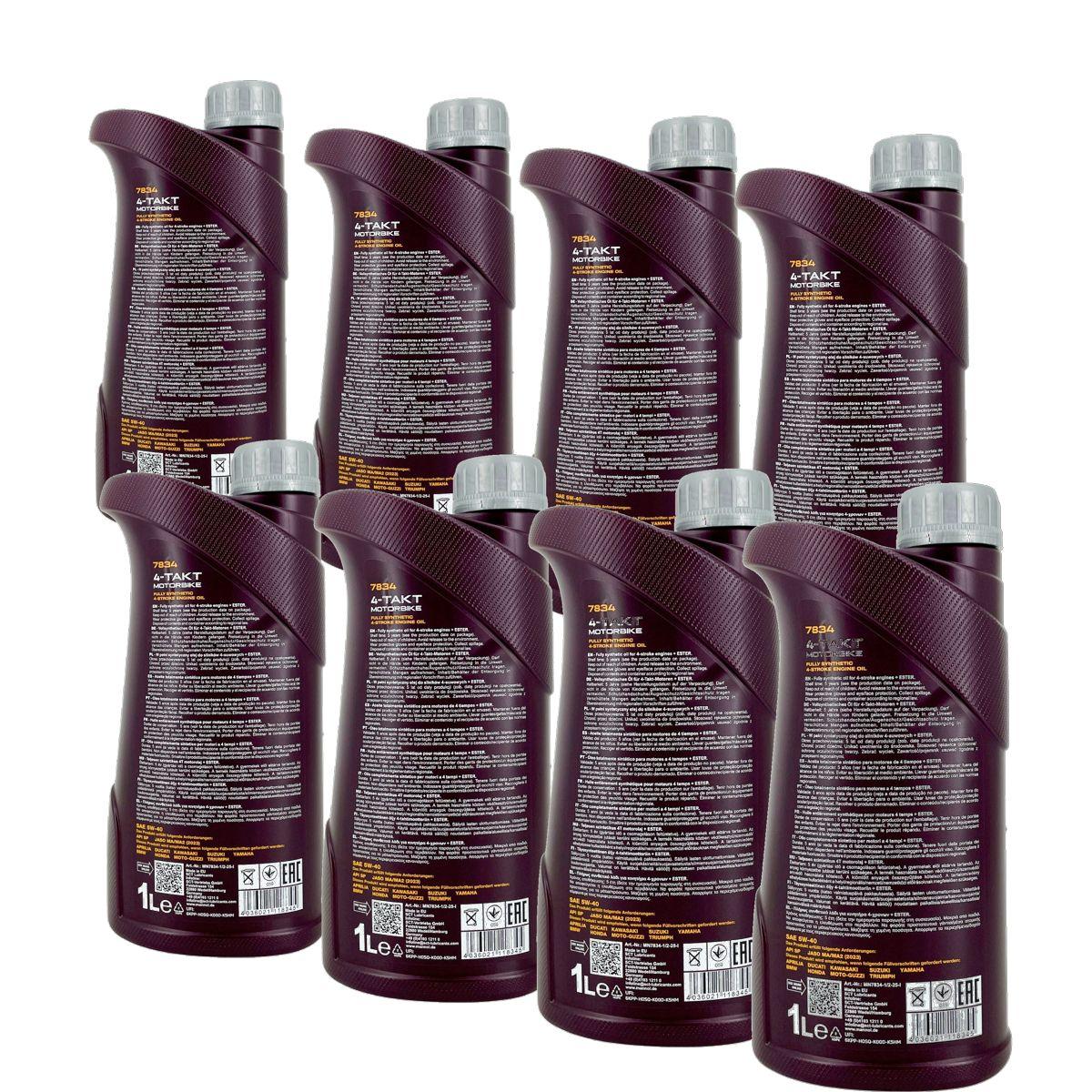 Mannol 4-Takt Motorbike 5W-40 8x1 Liter