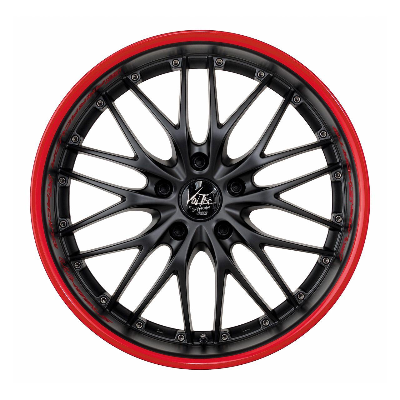 BARRACUDA VOLTEC T6 mattblack puresports color trim rot 8.0Jx17 5x112 ET30