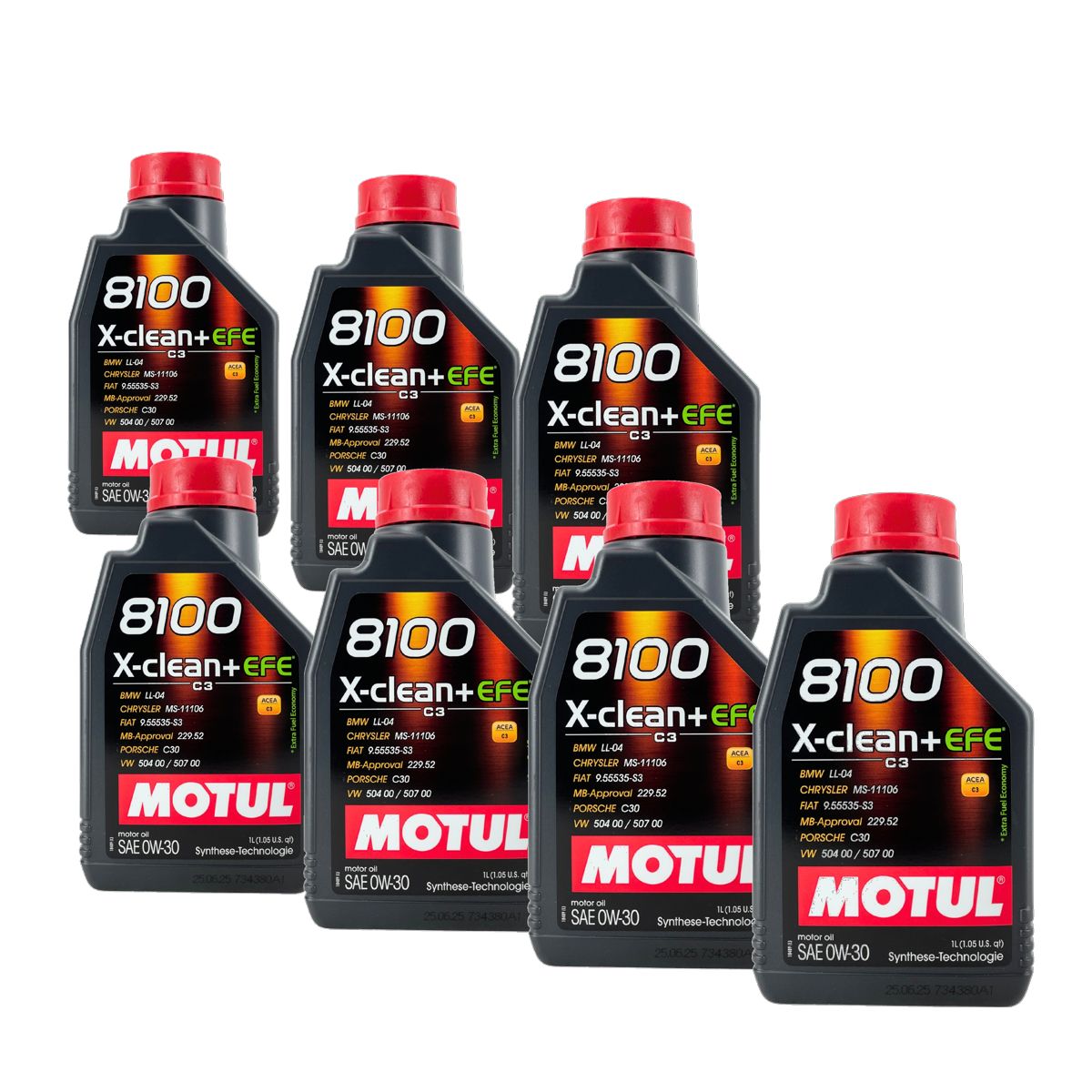 Motul 8100 X-Clean + EFE 0W-30 7x1 Liter