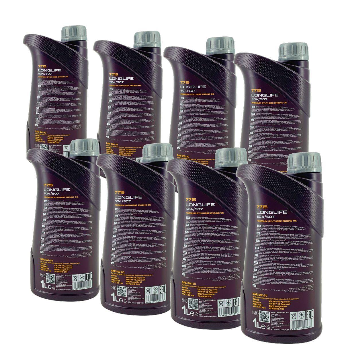 Mannol Longlife 504/507 5W-30 8x1 Liter