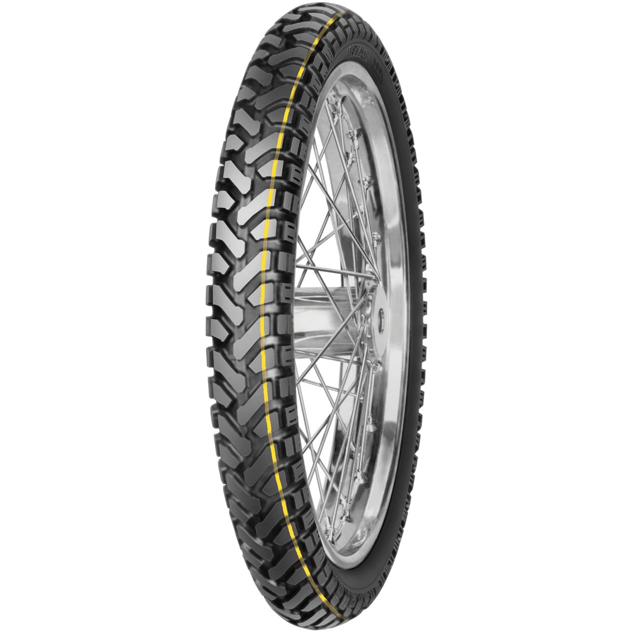 MITAS 110/80 - 19 M/C TL 59T E-07 DAKAR (YELLOW) FRONT M+S