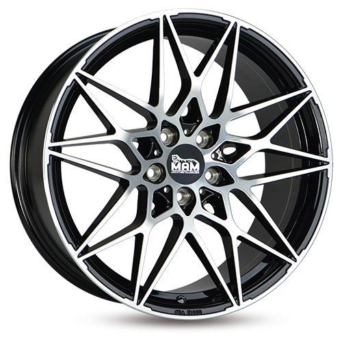 MAM WHEELS MAM B2 black front polished 8.5Jx20 5x120 ET35