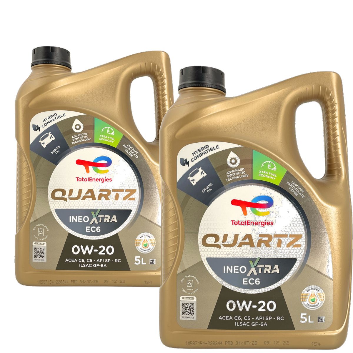 Total Quartz Ineo Xtra EC6 0W-20 2x5 Liter