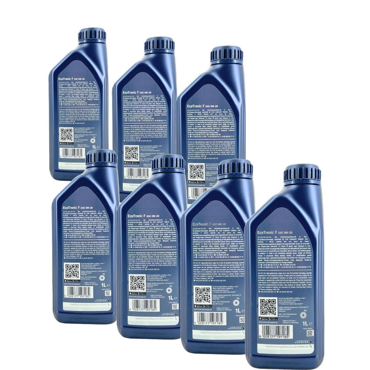 Aral EcoTronic F 0W-20 7x1 Liter