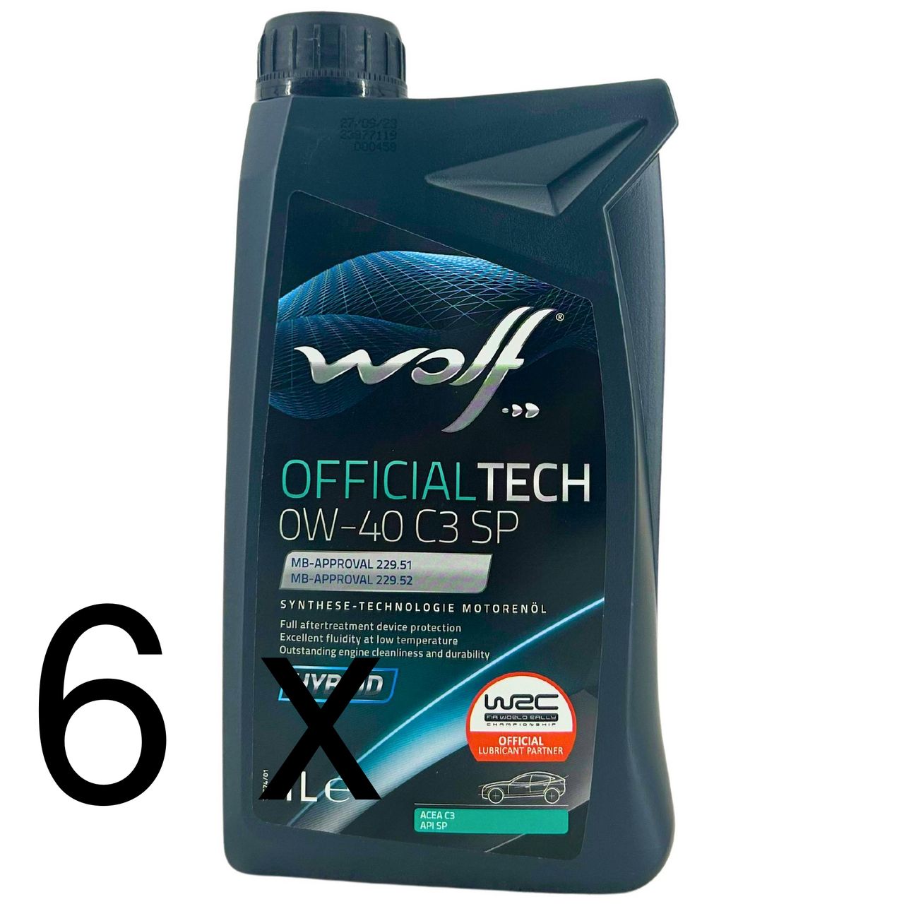 Wolf OfficialTech 0W-40 C3 SP 6x1 Liter