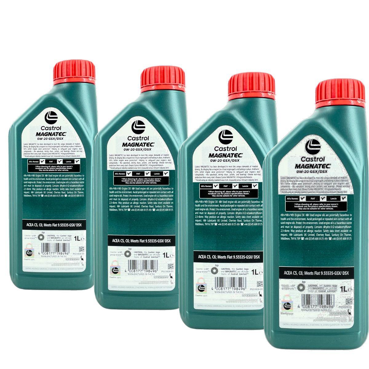 Castrol Magnatec 0W-20 GSX/DSX 4x1 Liter