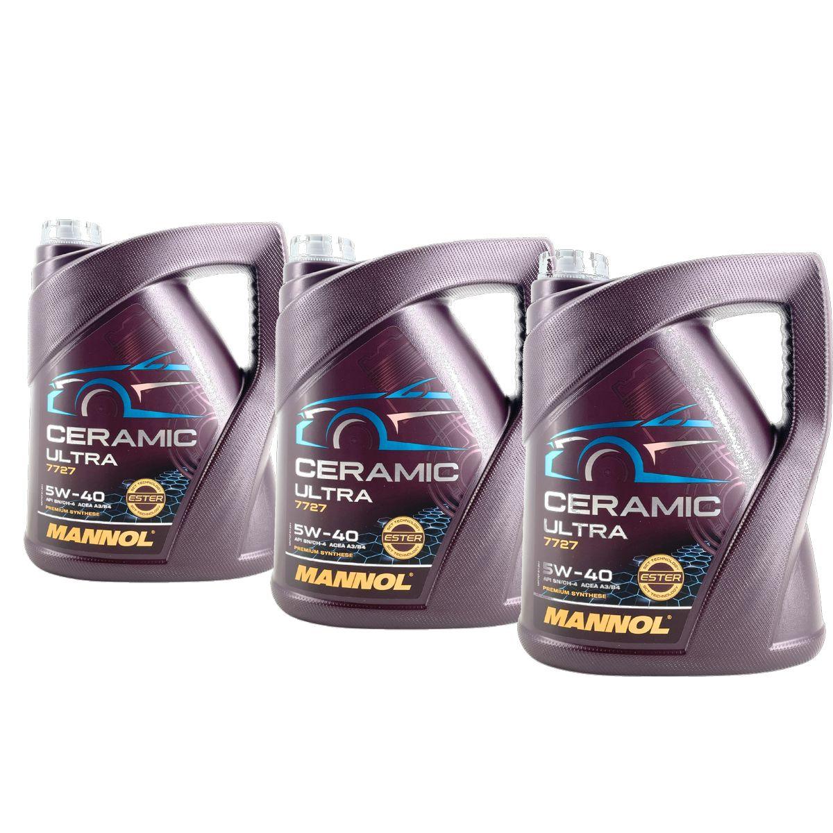 Mannol Ceramic Ultra 5W-40 3x5 Liter
