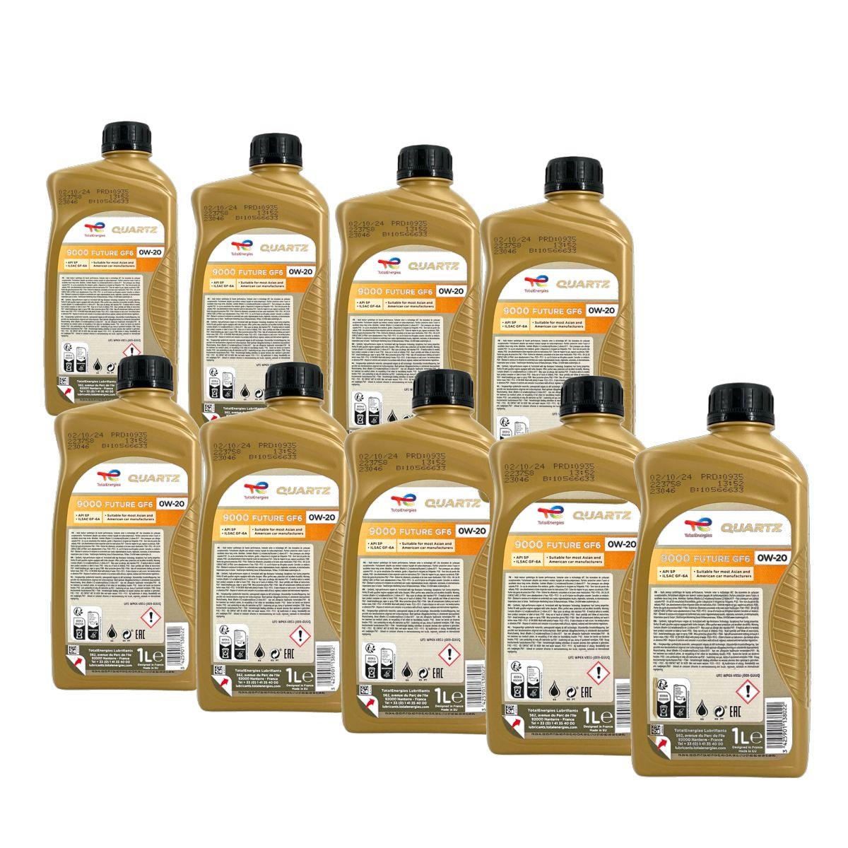 Total Quartz 9000 Future GF6 0W-20 9x1 Liter