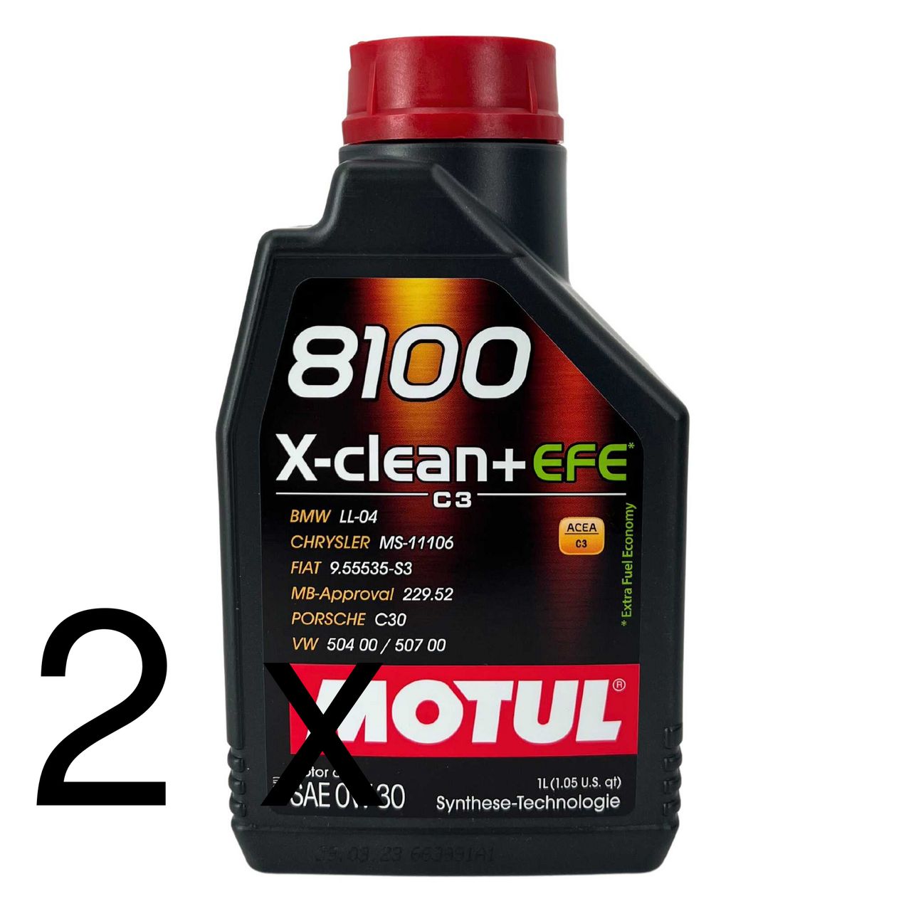 Motul 8100 X-Clean + EFE 0W-30 2x1 Liter