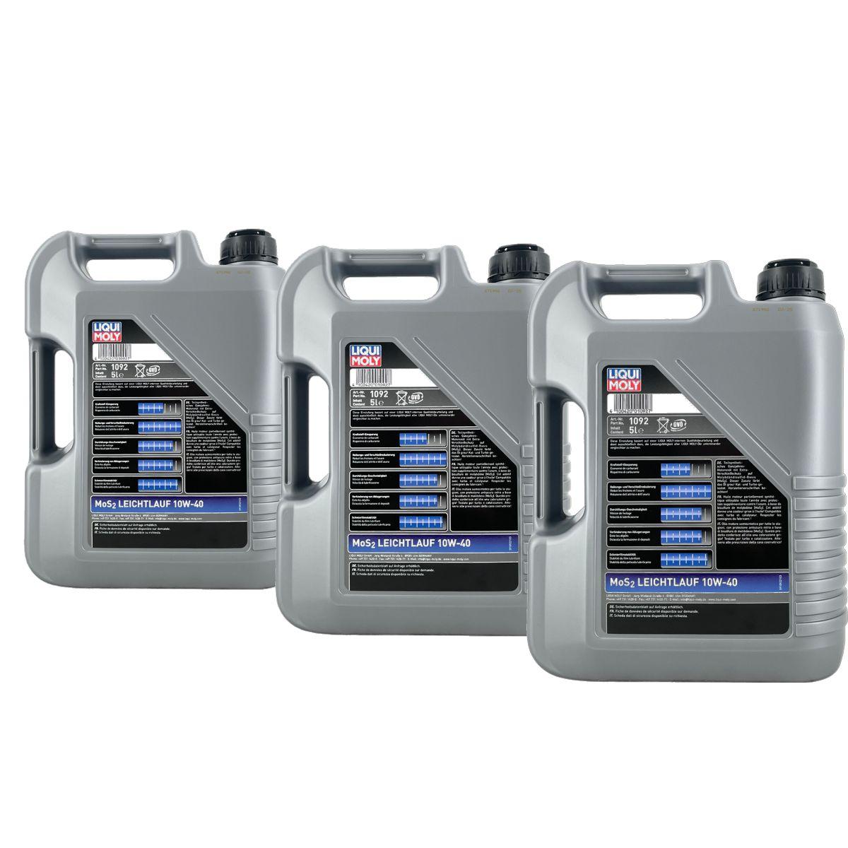 Liqui Moly MoS2 Leichtlauf 10W-40 3x5 Liter