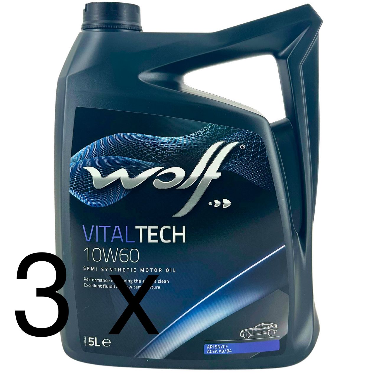 Wolf VitalTech 10W-60 3x5 Liter