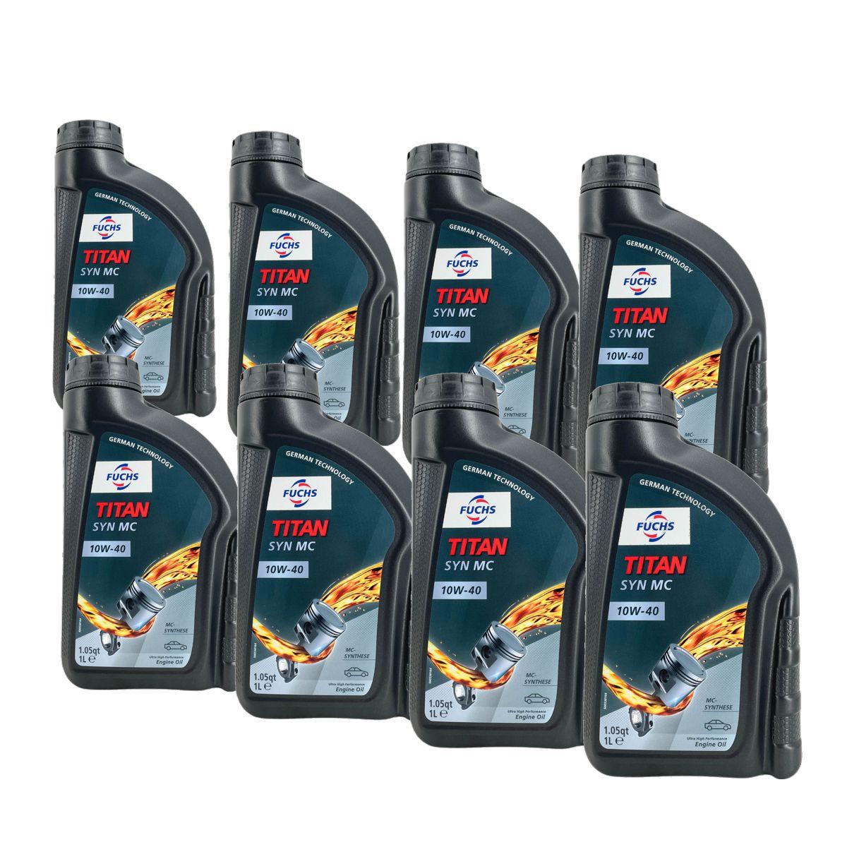 Fuchs Titan Syn MC 10W-40 8x1 Liter