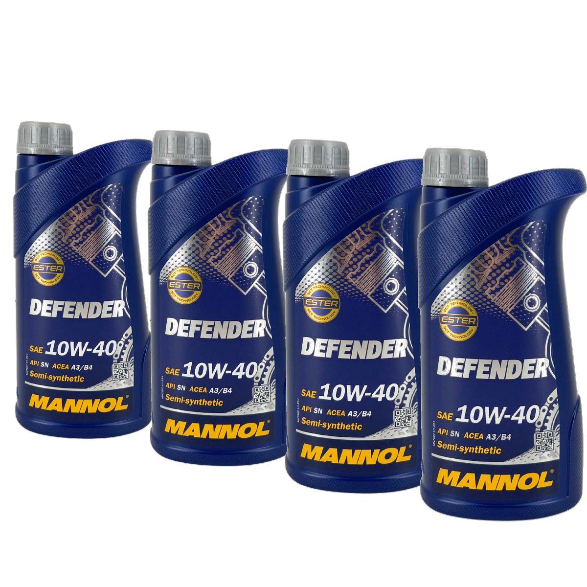 Mannol Defender 10W-40 4x1 Liter