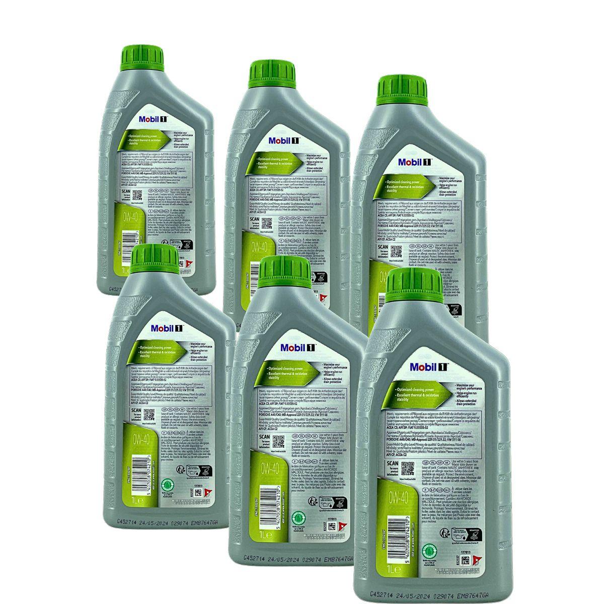 Mobil 1 ESP X4 0W-40 6x1 Liter