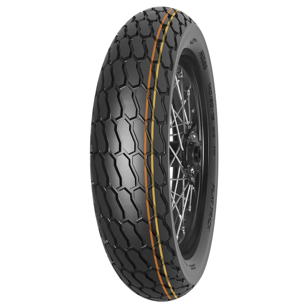 MITAS 140/80 - 19 M/C TT  FLAT TRACK SOFT (GREEN) NHS (27.5x7.5-19) (IND)