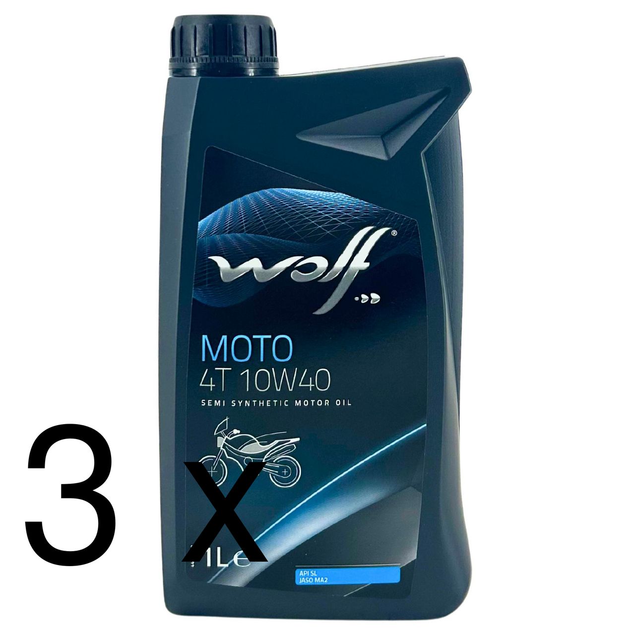Wolf Moto 4T 10W-40 3x1 Liter