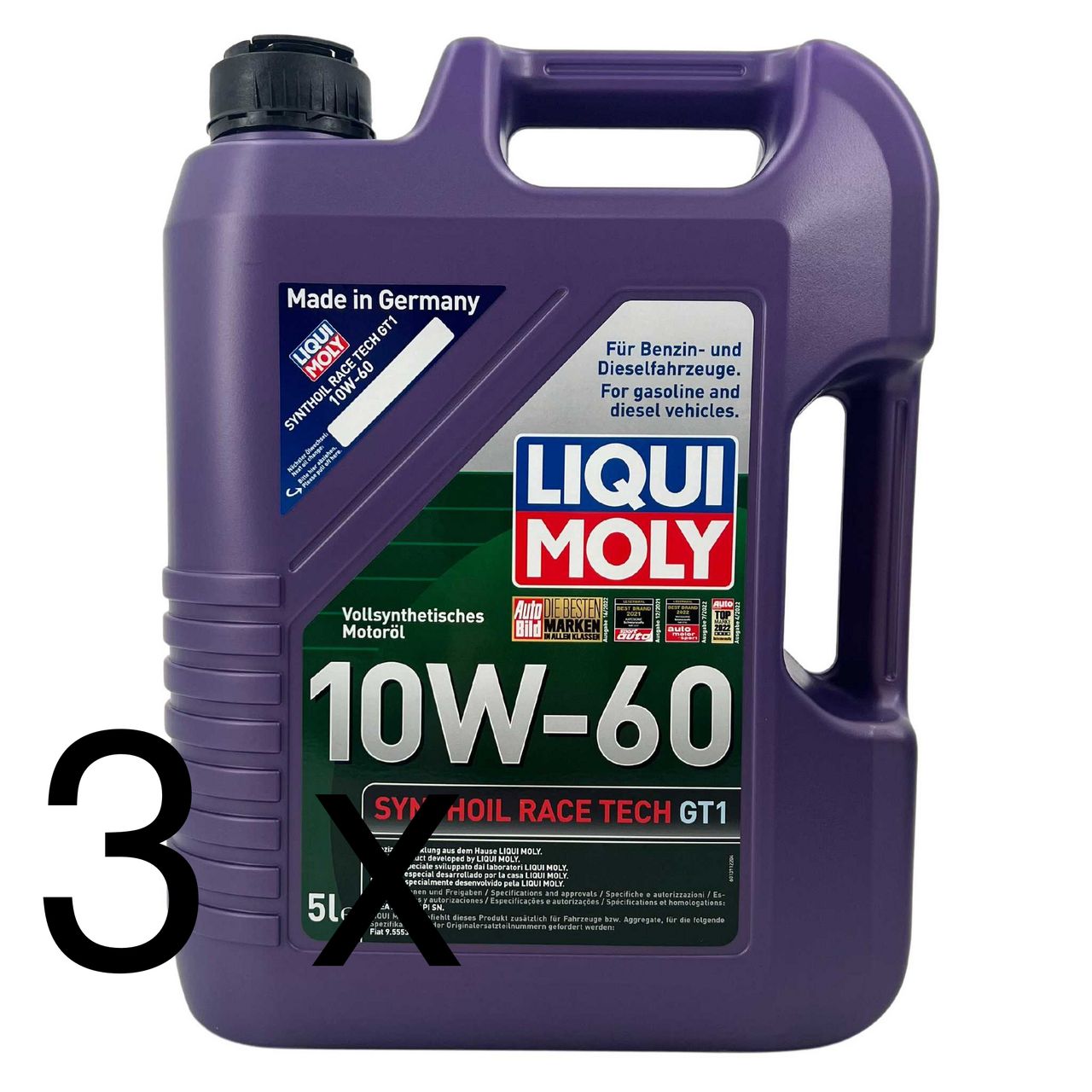 Liqui Moly Synthoil Race Tech GT1 10W-60 3x5 Liter