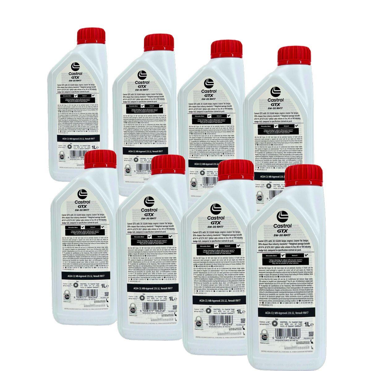 Castrol GTX 5W-30 RN17 8x1 Liter