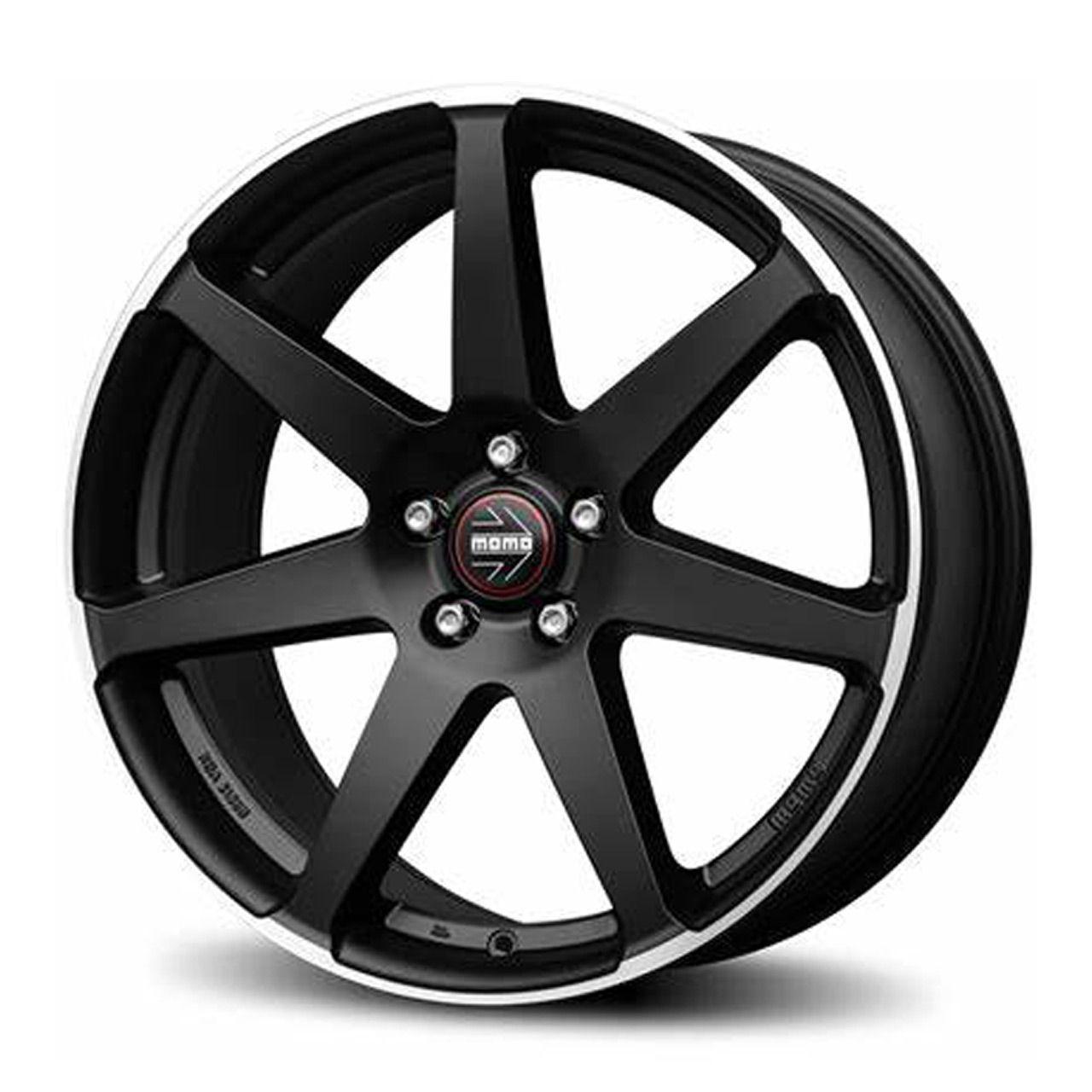 MOMO WHEELS SEVEN black matt polish 8.0Jx18 5x112 ET42