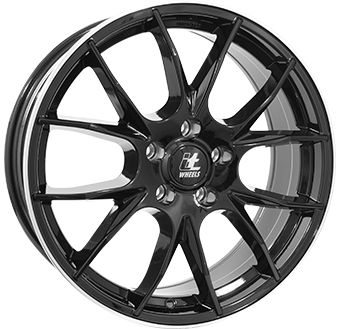 ITWHEELS KIRA shiny black polished lip 6.5Jx16 4x108 ET25