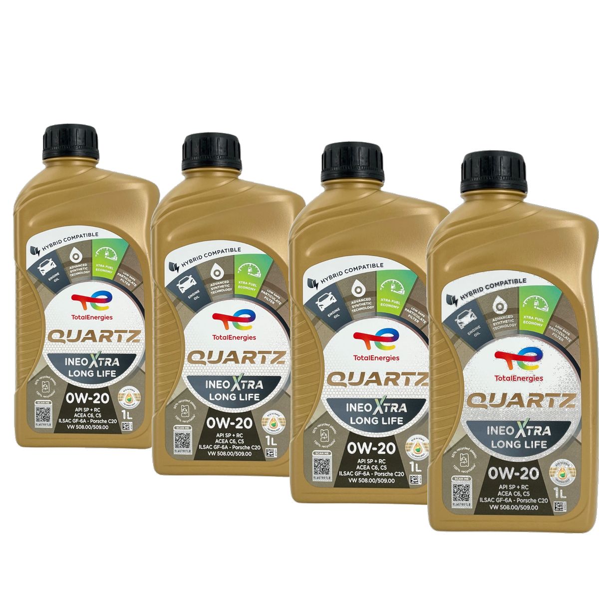Total Quartz Ineo Xtra Longlife 0W-20 4x1 Liter