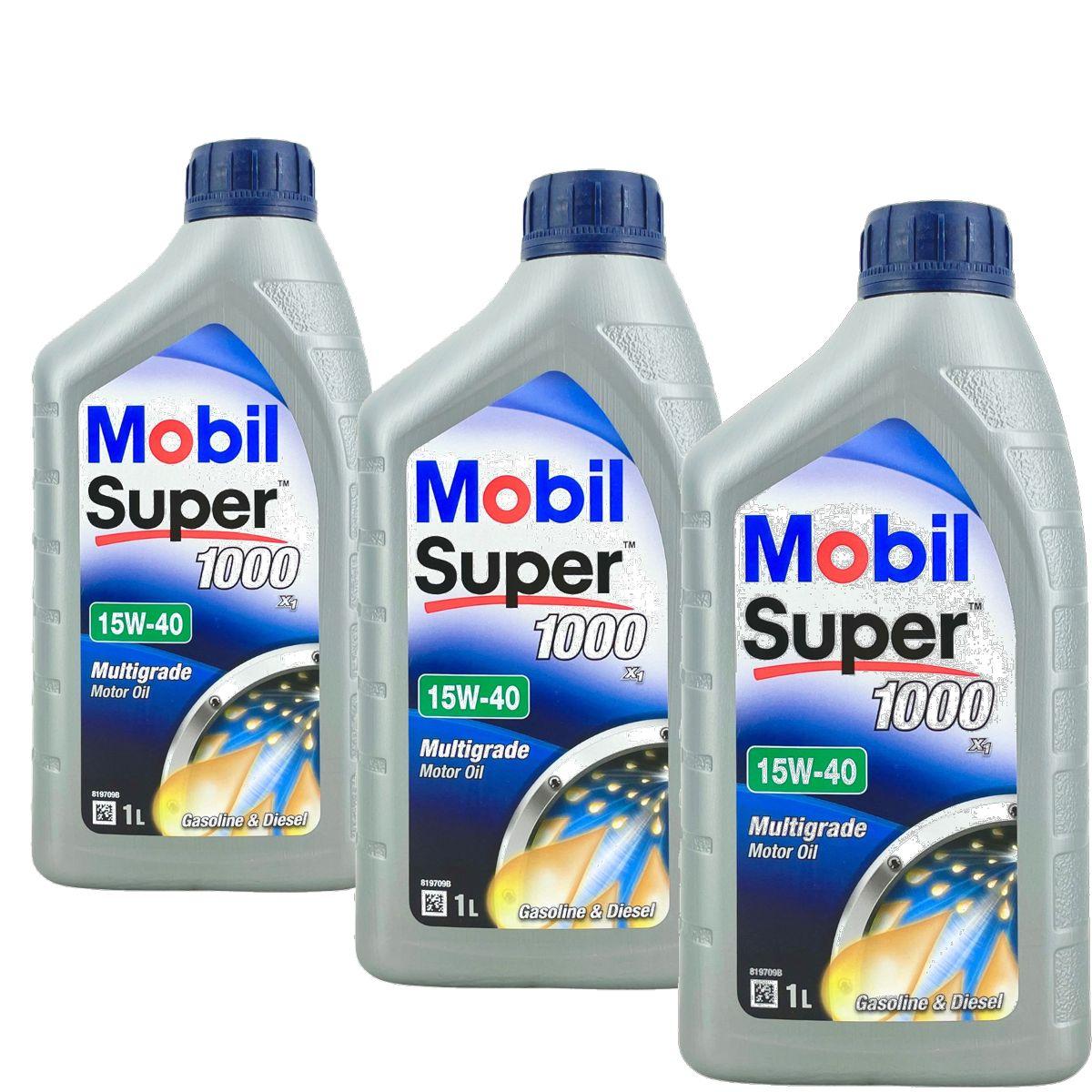 Mobil Super 1000 X1 15W-40 3x1 Liter