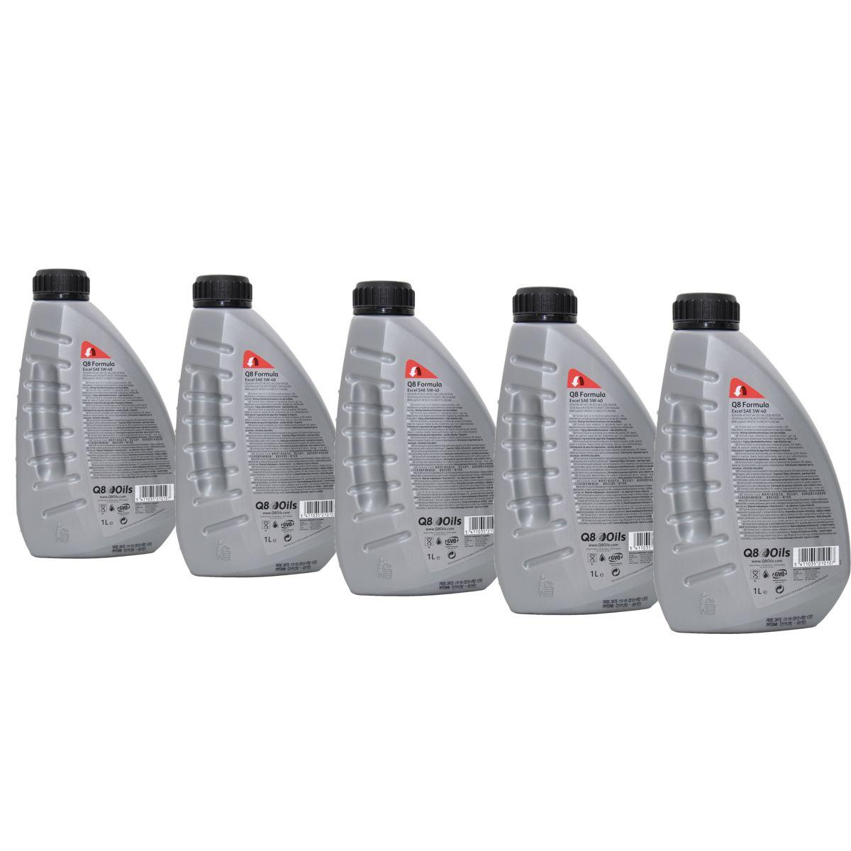 Q8 Formula Excel 5W-40 5x1 Liter