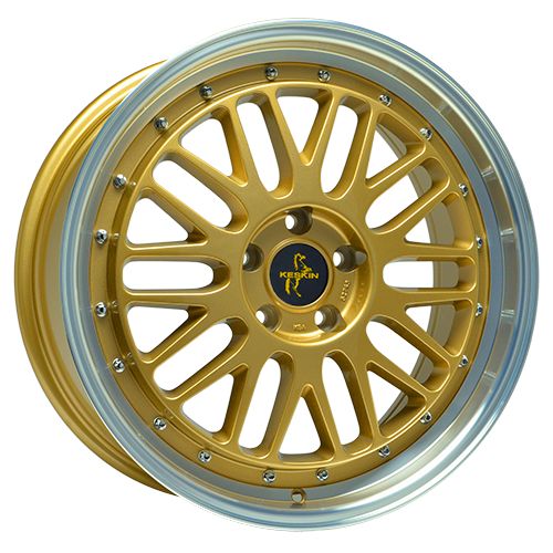 KESKIN WHEELS KT22 RETRO gold lip polished 8.0Jx18 5x100 ET30