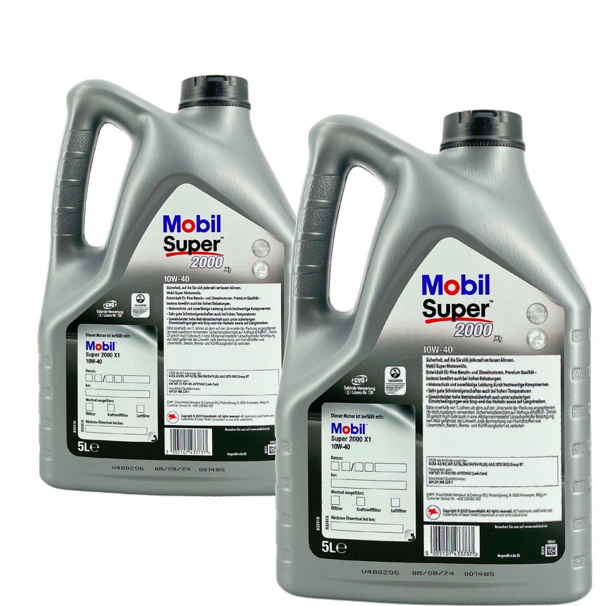 Mobil Super 2000 X1 10W-40 2x5 Liter