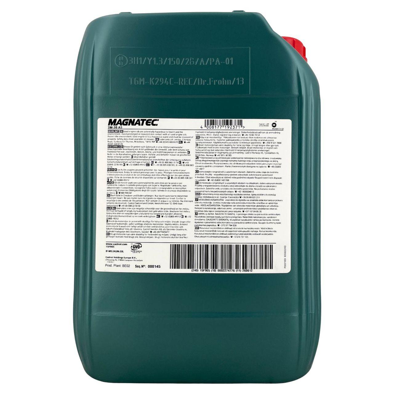 Castrol Magnatec 5W-30 A5 20 Liter
