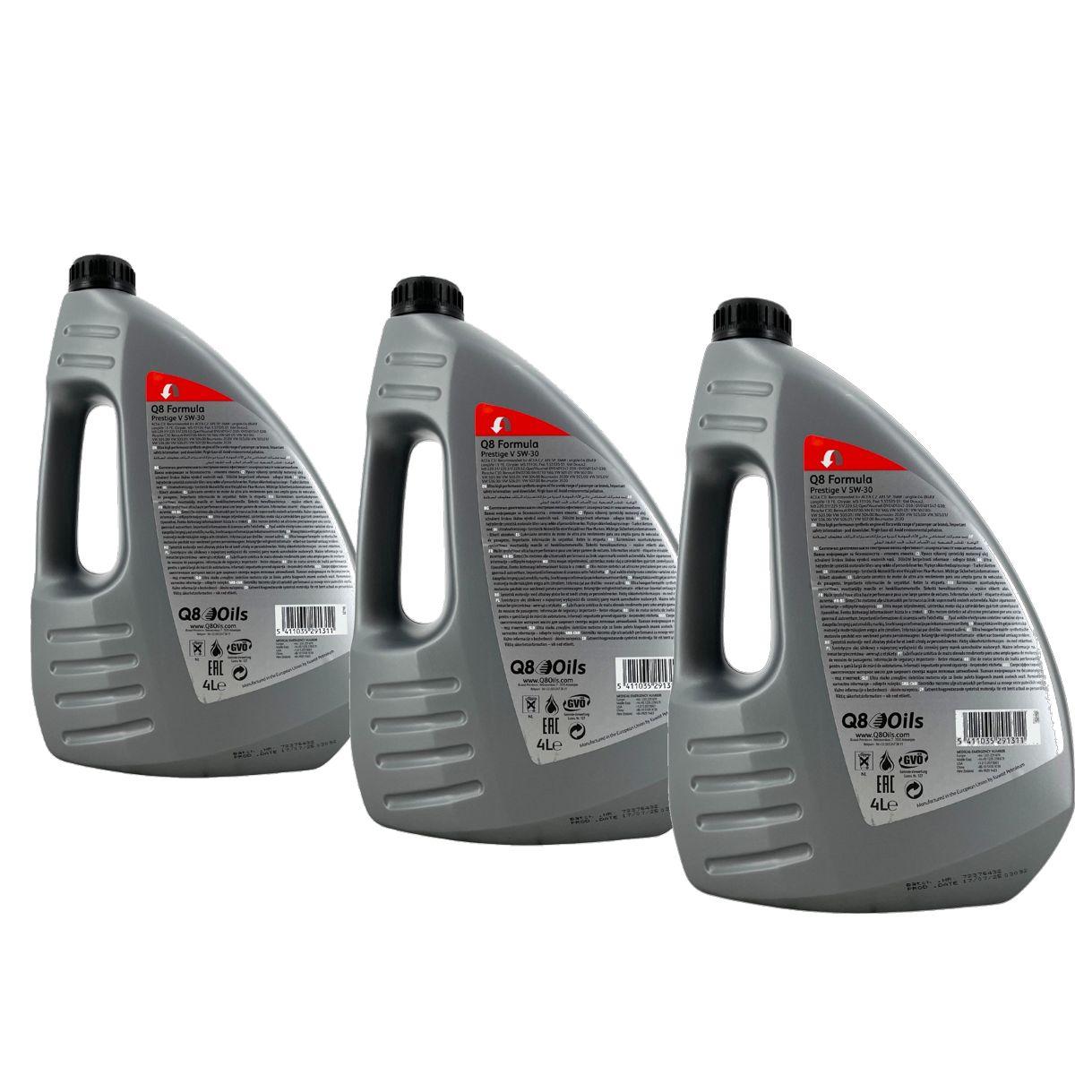 Q8 Formula Prestige V 5W-30 3x4 Liter