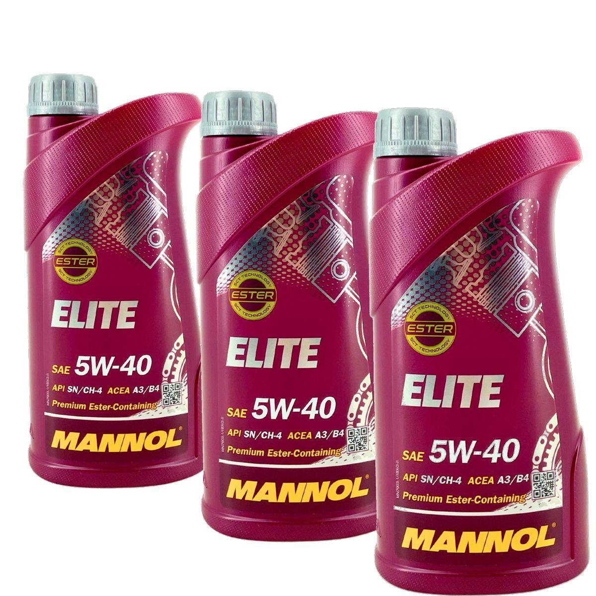 Mannol Elite 5W-40 3x1 Liter