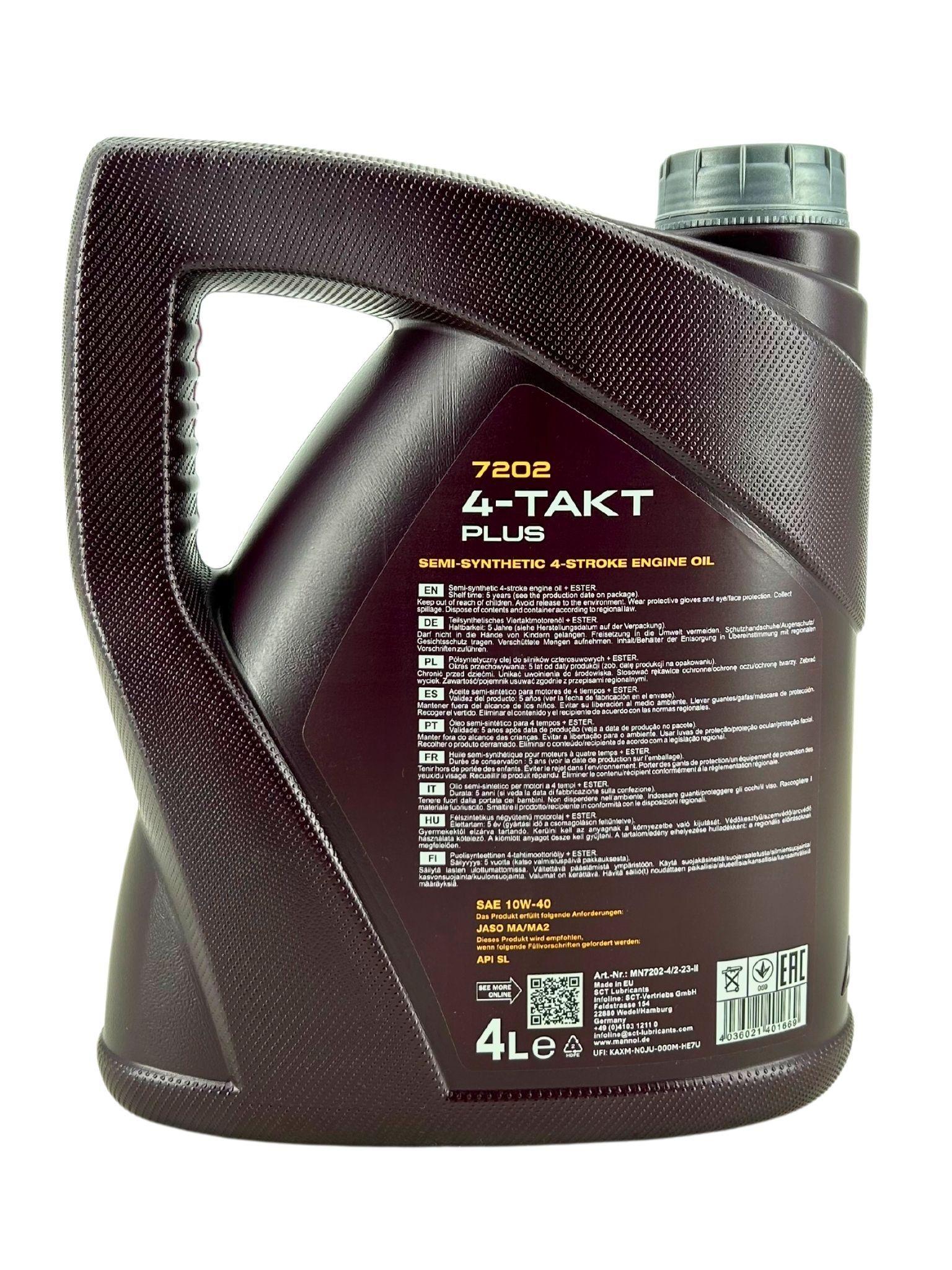 Mannol 4-Takt Plus 10W-40 4 Liter