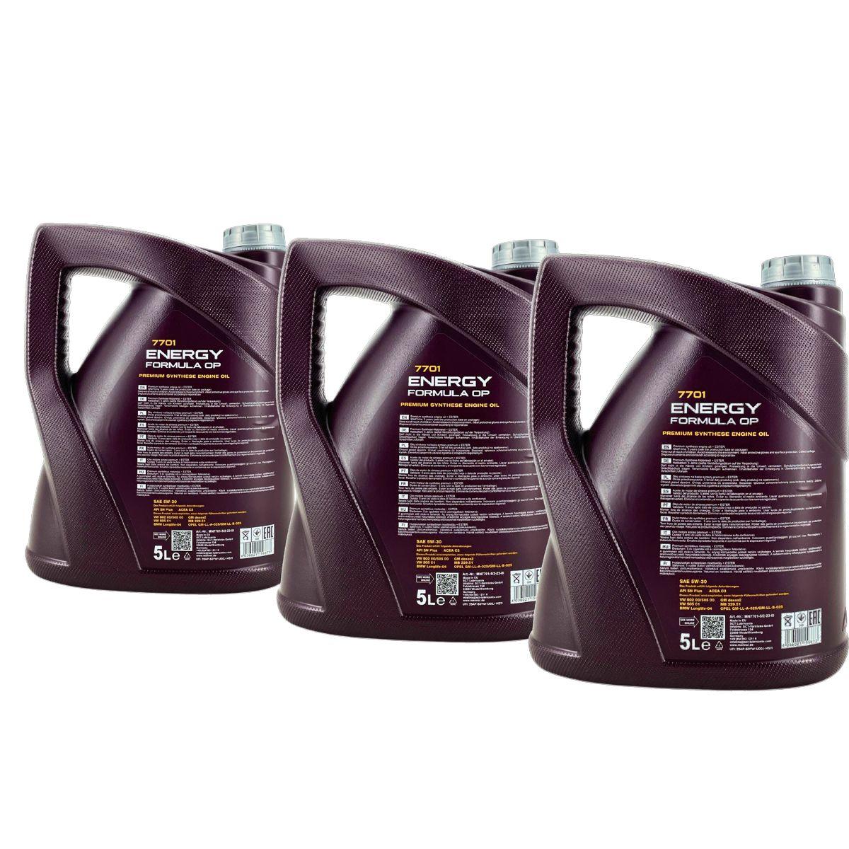Mannol Energy Formula OP 5W-30 3x5 Liter