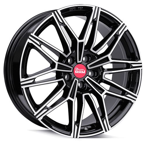 MAM WHEELS MAM B3N black front polished 8.5Jx19 5x112 ET45