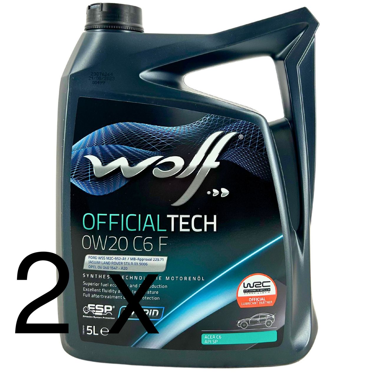 Wolf OfficialTech 0W-20 C6 F 2x5 Liter