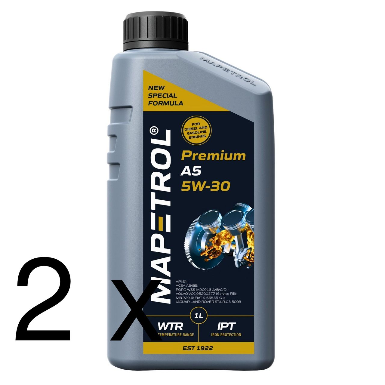 Mapetrol Premium A5 5W-30 2x1 Liter Mapetrol Premium A5 5W-30 2x1 Liter