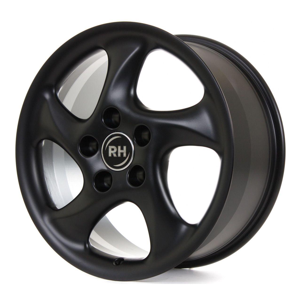 RH AH TURBO racingschwarz lackiert 11.0Jx18 5x130 ET52