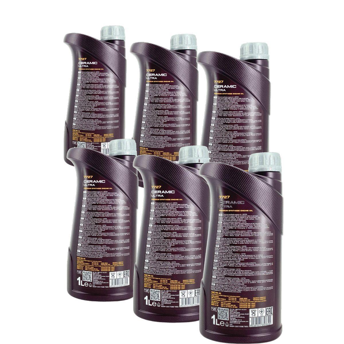Mannol Ceramic Ultra 5W-40 6x1 Liter
