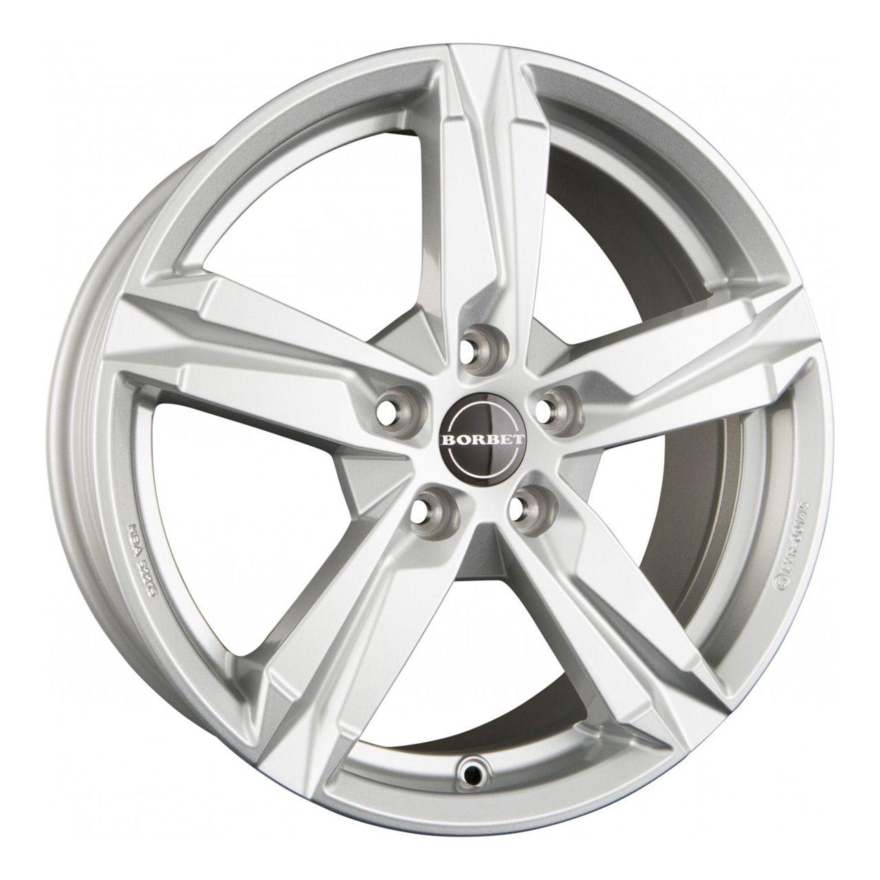 BORBET DESIGN T10 crystal silver 8.0Jx18 5x112 ET48